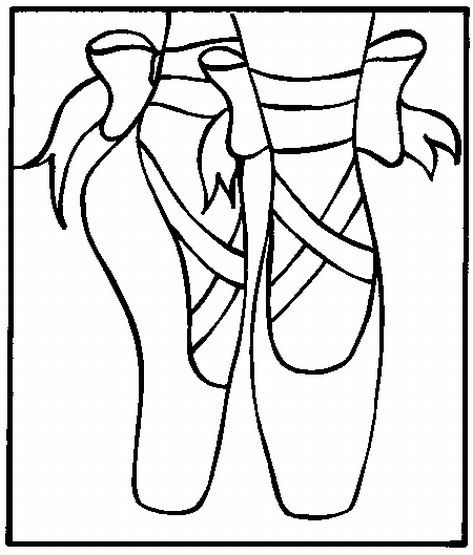 473x555 Ballet Shoes Cartoon Ballet Shoes Coloring Pages