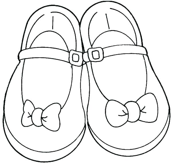 600x569 Coloring Pages Of Shoes Coloring Page Shoes Many Interesting