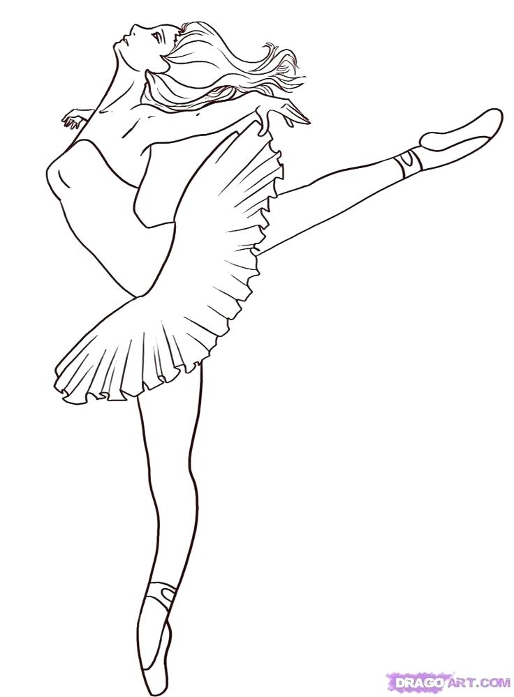 736x999 Ballet Coloring Page