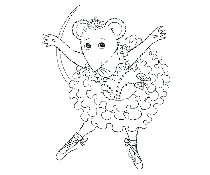 736x613 Ballet Coloring Page