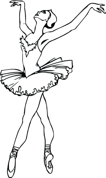 360x602 Coloring Pages Ballet