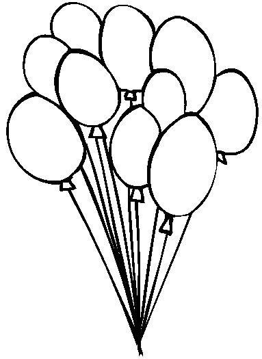 383x525 Birthday Balloon Coloring Pages 10