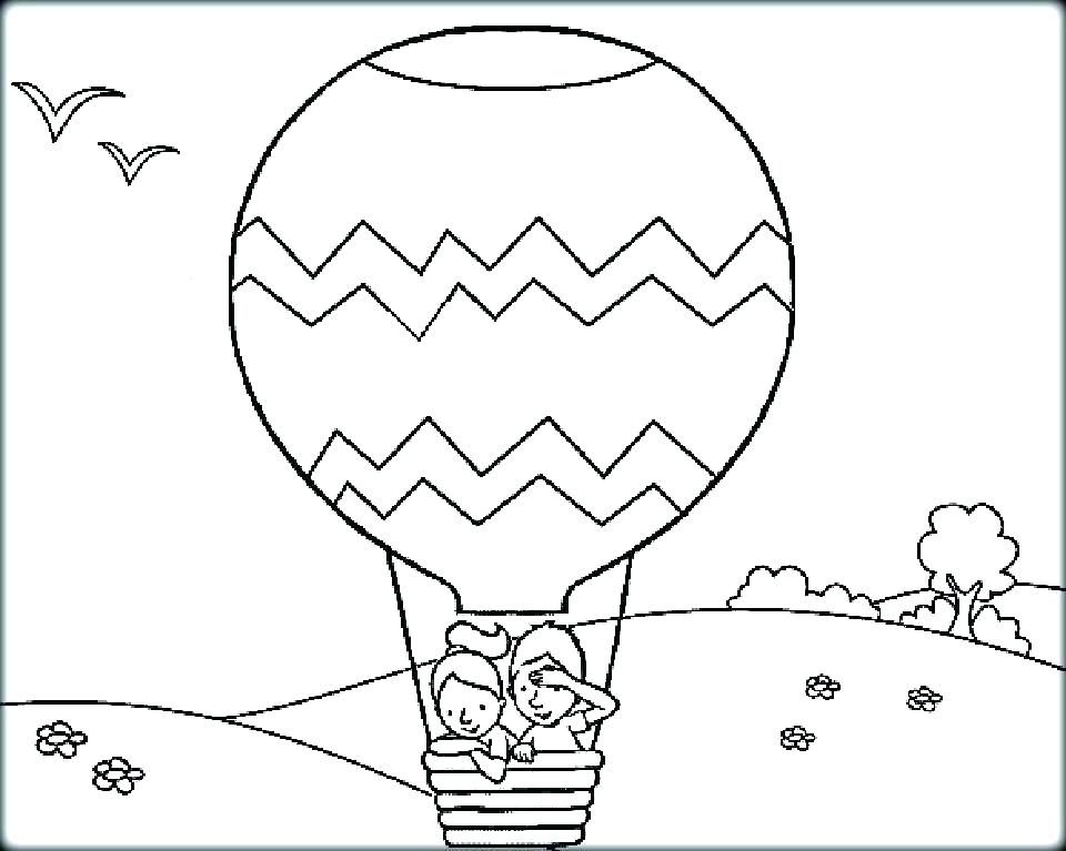 Balloon Coloring Pages Printable