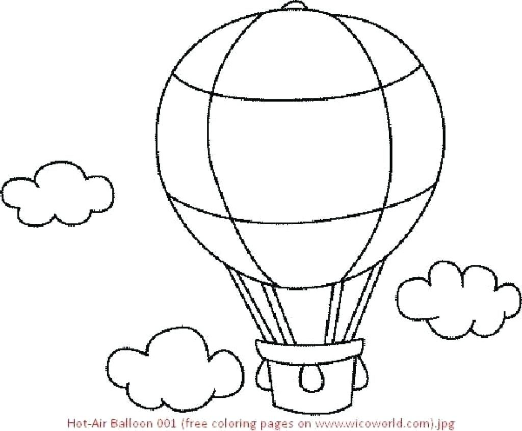 1024x846 Coloring Pages ~ Hot Air Balloon Coloring Page Free Printable