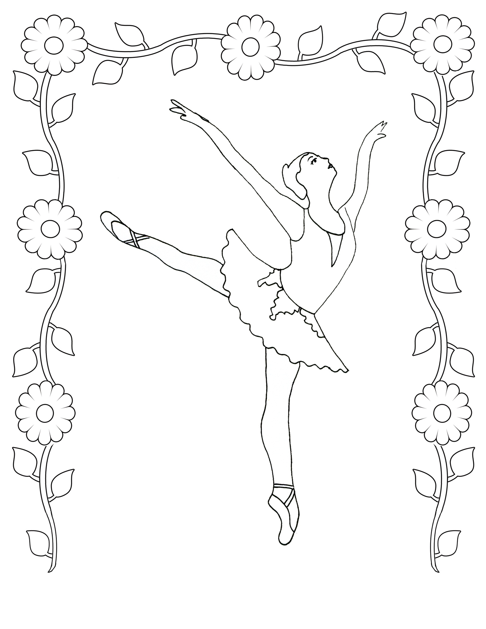 1700x2200 New Dance Color Pages Get Free Printable Coloring Ballroom Dancing