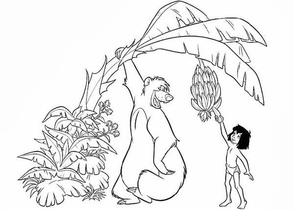 600x429 Baloo Jungle Book Coloring Pages