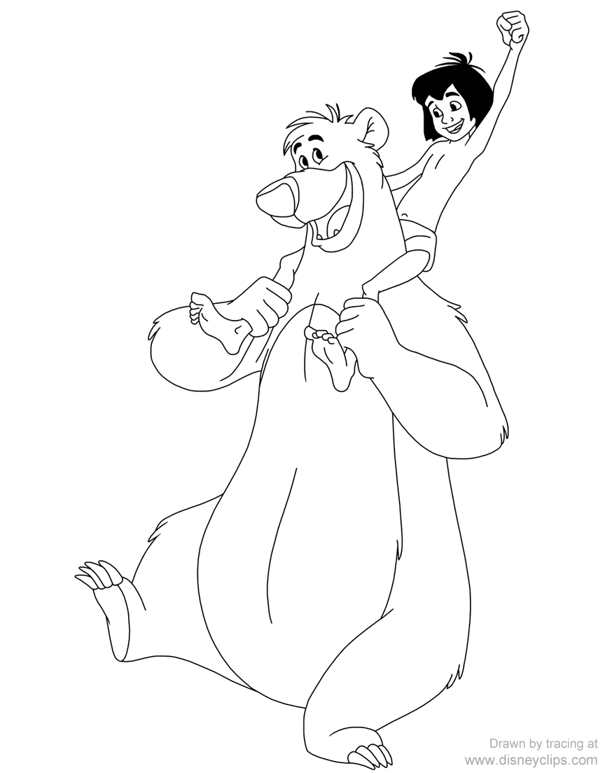 864x1104 Baloo And Mowgli