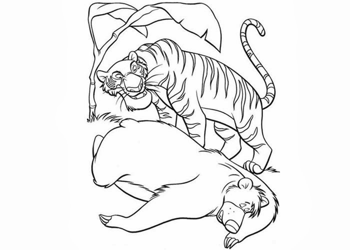 700x500 Baloo Shere Khan Coloring Pages Free Coloring Pages