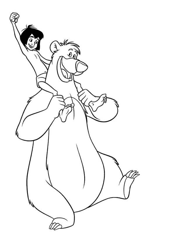 600x837 The Jungle Book, Mowgli And His Best Friend Baloo In The Jungle
