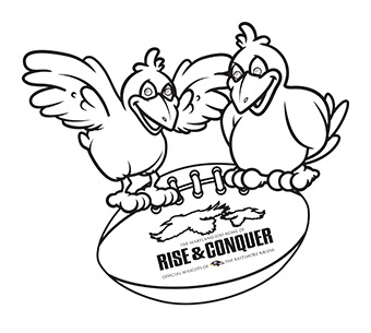 340x305 Baltimore Ravens Coloring Pages Color Bros