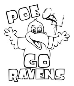 236x275 Coloring Pg Let's Go Baltimore Ravens!