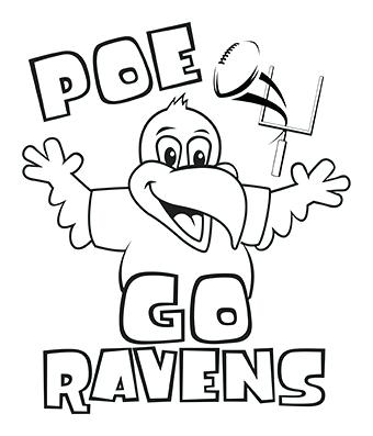 340x397 Ravens Coloring Page Kids Coloring Downloads Baltimore Ravens