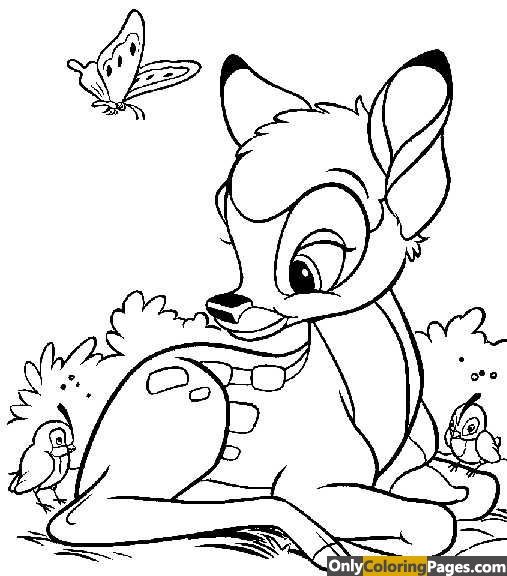 507x576 Bambi Coloring Pages 27734