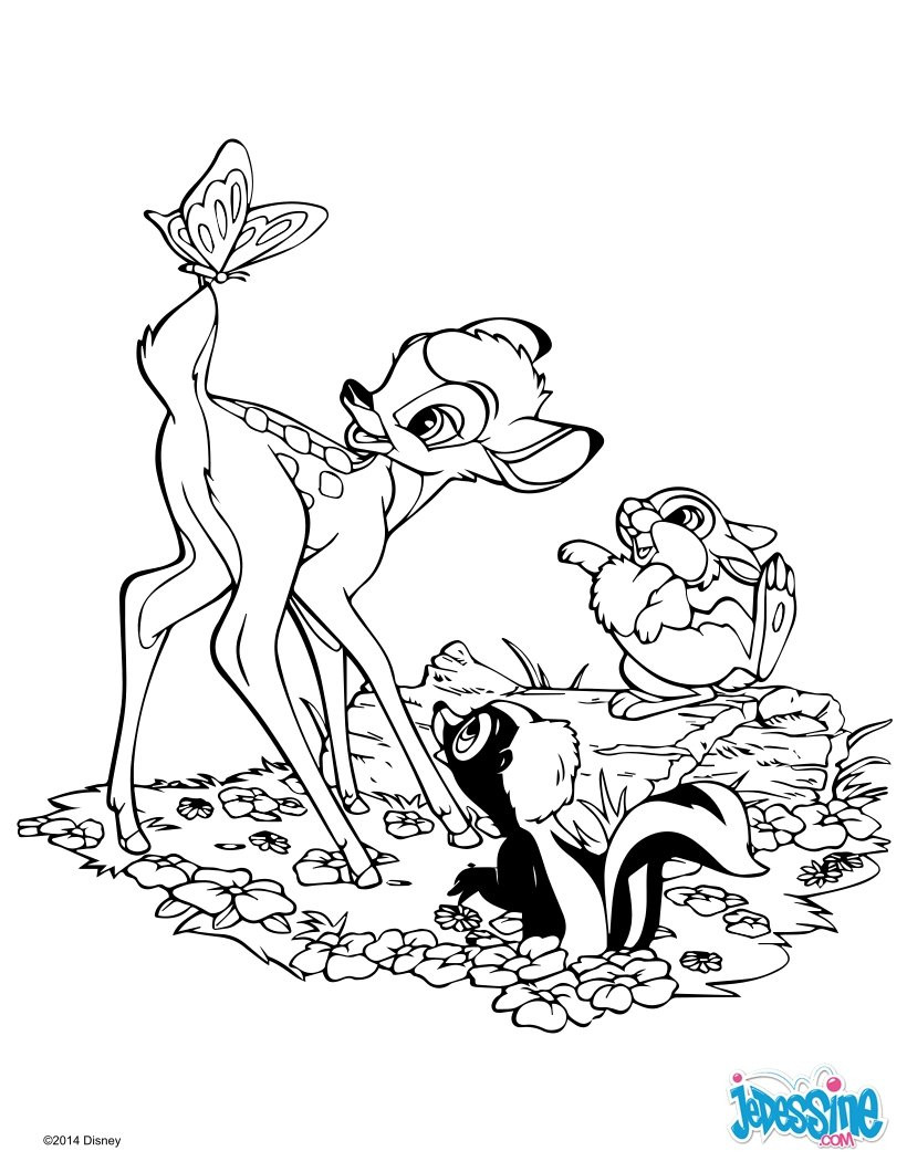 820x1060 Bambi Coloring Pages 126 Free Disney Printables For Kids