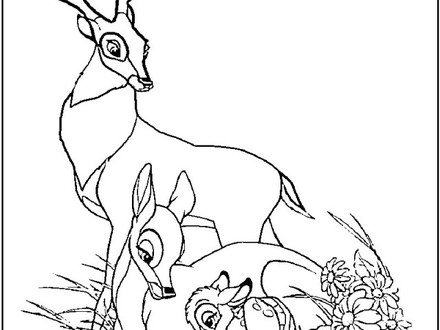 440x330 Pics Photos Bambi Coloring Pages, Bambi Coloring Page