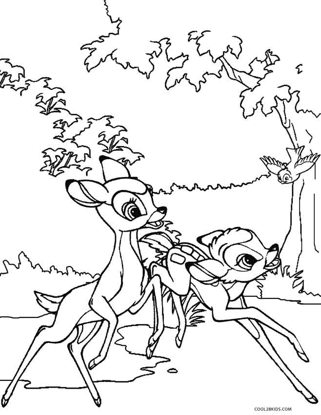 658x850 Printable Bambi Coloring Pages For Kids Cool2bkids Disney