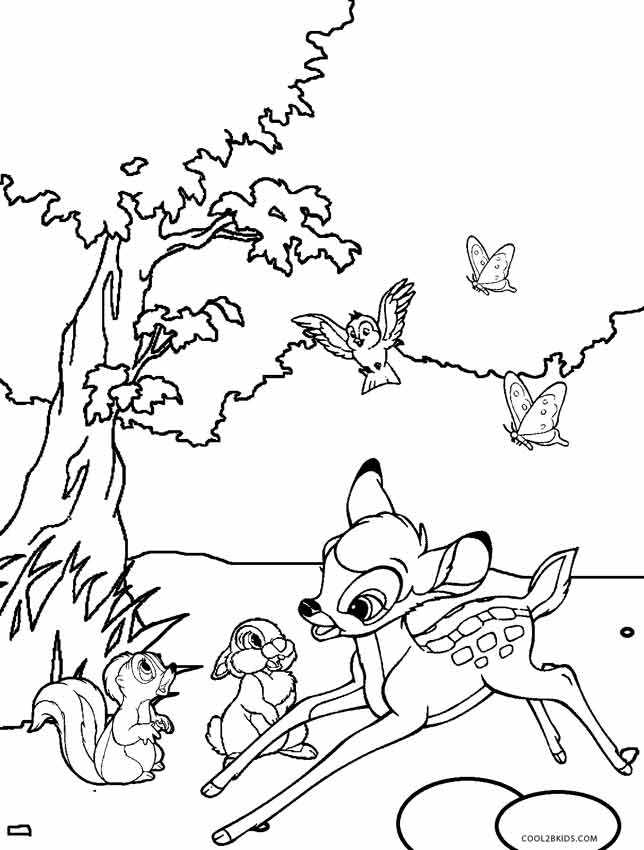 644x850 Printable Bambi Coloring Pages For Kids Cool2bkids