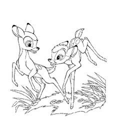 236x272 Bambi And His Mother Bambi Coloring Pages Kids Net