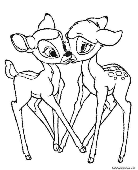 583x720 Printable Bambi Coloring Pages For Kids Cool2bkids