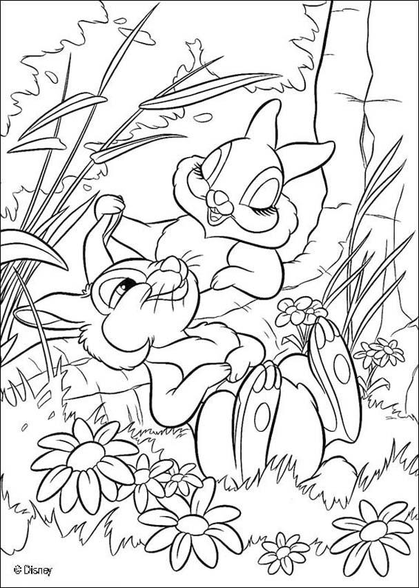 607x850 Thumper 12 Coloring Pages