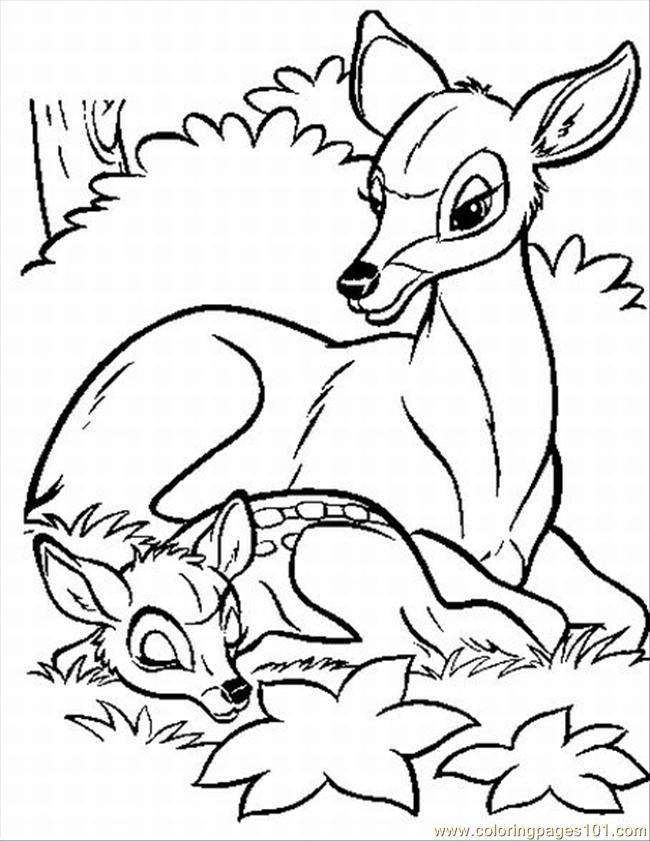 650x841 Bambi Coloring Pages 2 Lrg Coloring Page