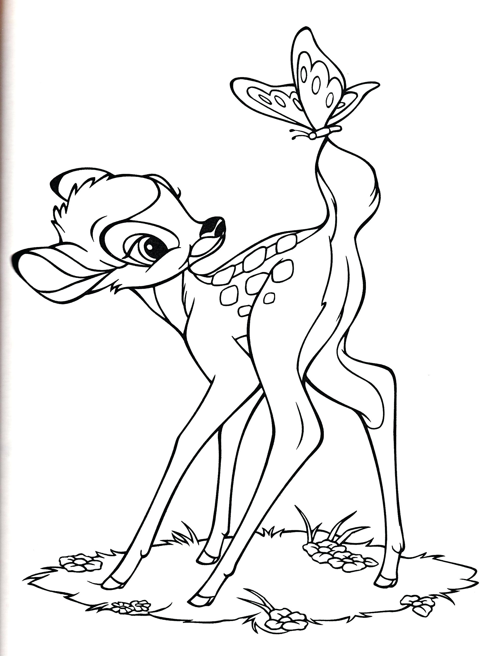 2047x2682 Bambi Coloring Pages Images Within