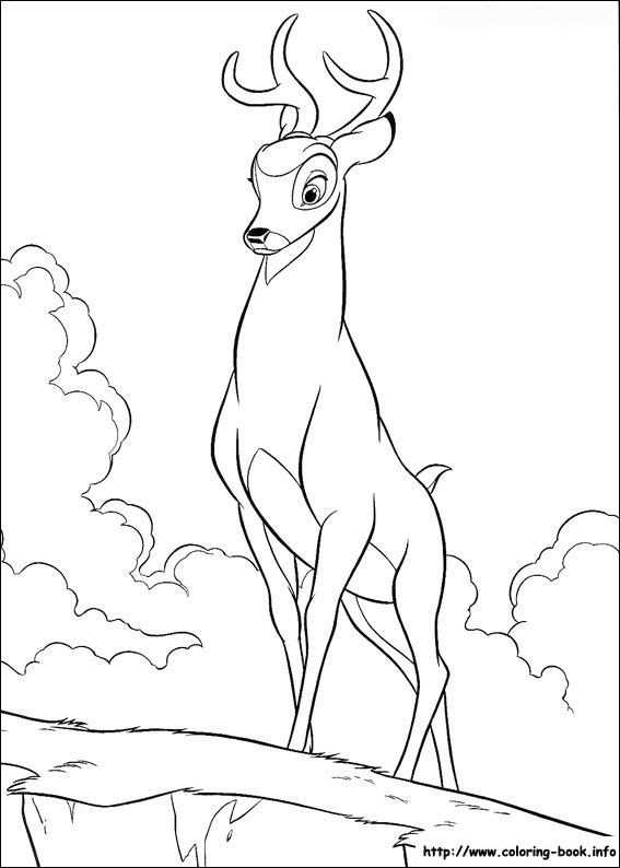 567x794 Bambi Coloring Picture Disney Coloring Pages