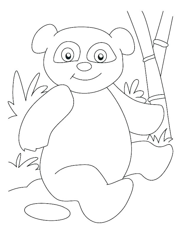 612x792 Cute Panda Coloring Pages Bamboo Panda Coloring Pages Stock Photo