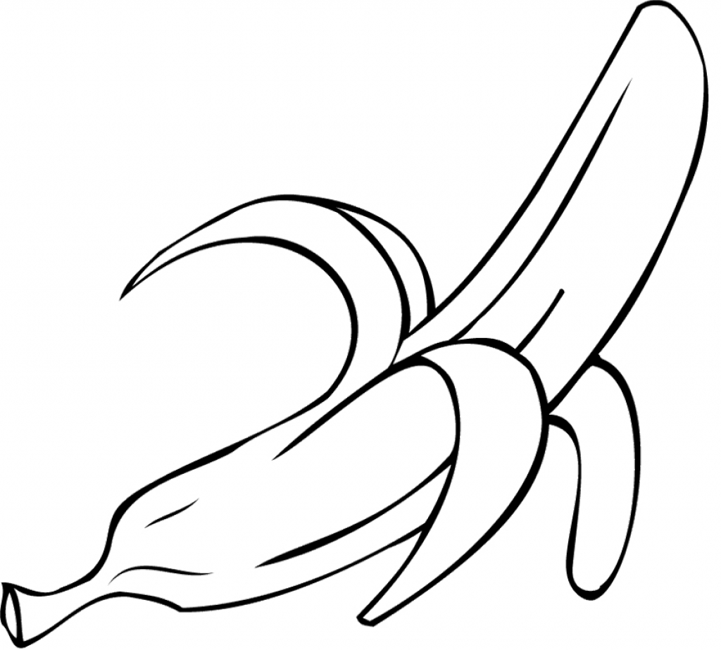 1024x923 New Bananas Coloring Pages Gallery Printable Coloring Sheet