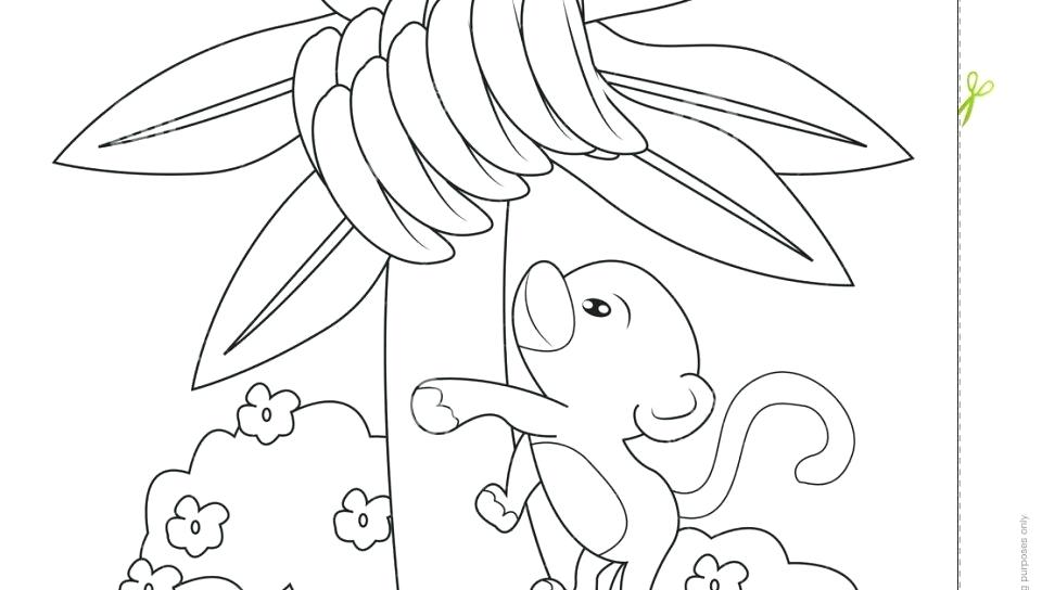 960x544 Banana Tree Coloring Page Printable Coloring Banana Coloring Page