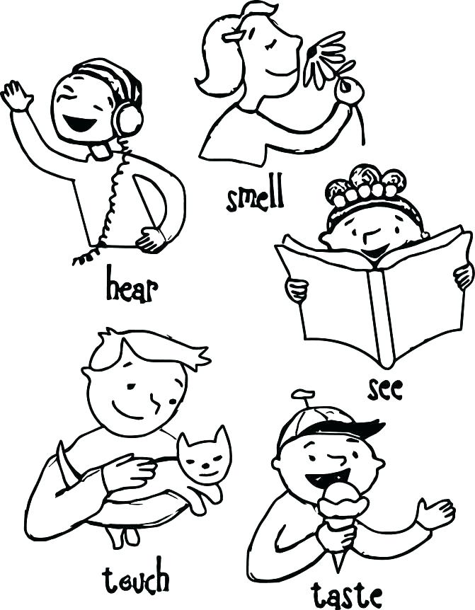 671x862 Glamorous Band Aid Coloring Page 5 Senses Coloring Pages Glamorous