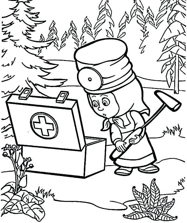 600x717 Medical First Aid Package Coloring Page Band Aid Coloring Page Pop