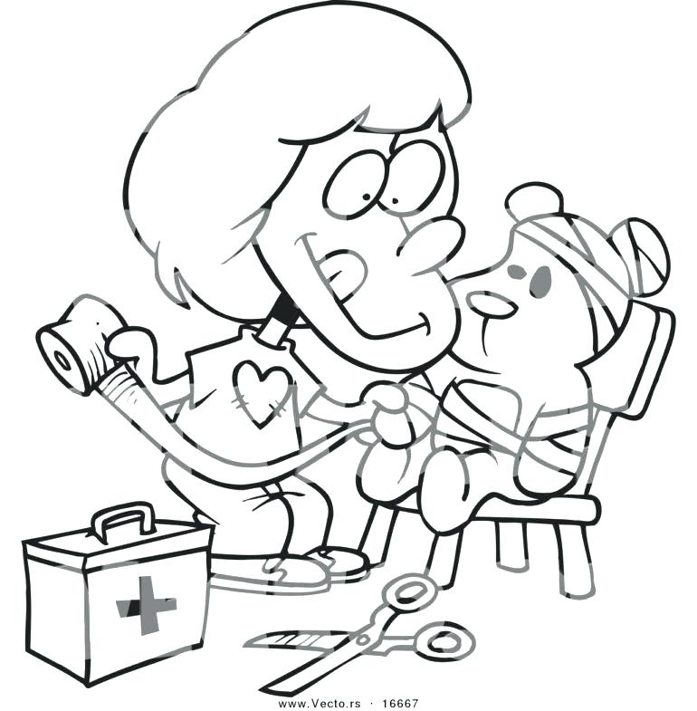 770x785 Band Aid Coloring Page First Aid Coloring Es Coloring E First Aid