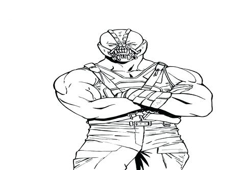 476x333 Batman Coloring Page The Batman Bane No Venom Famous Coloring