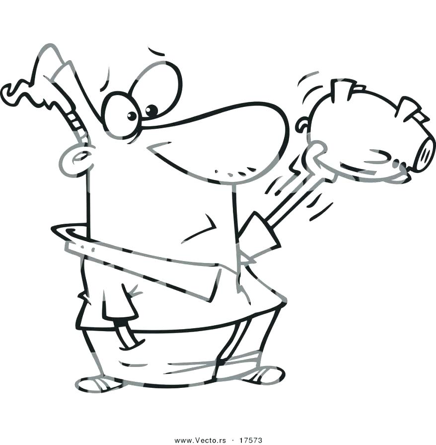 878x895 Piggy Bank Coloring Page Free Printable Coloring Pages Piggy Bank