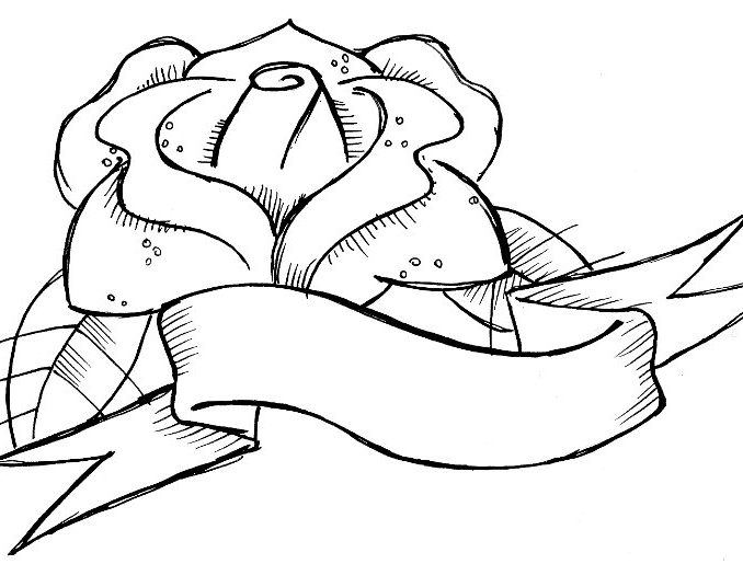678x515 Banner Coloring Pages Heart With Banner Coloring Page Printable