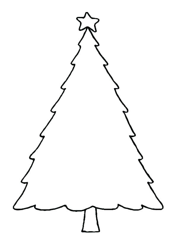 600x847 Tree Outline Drawing