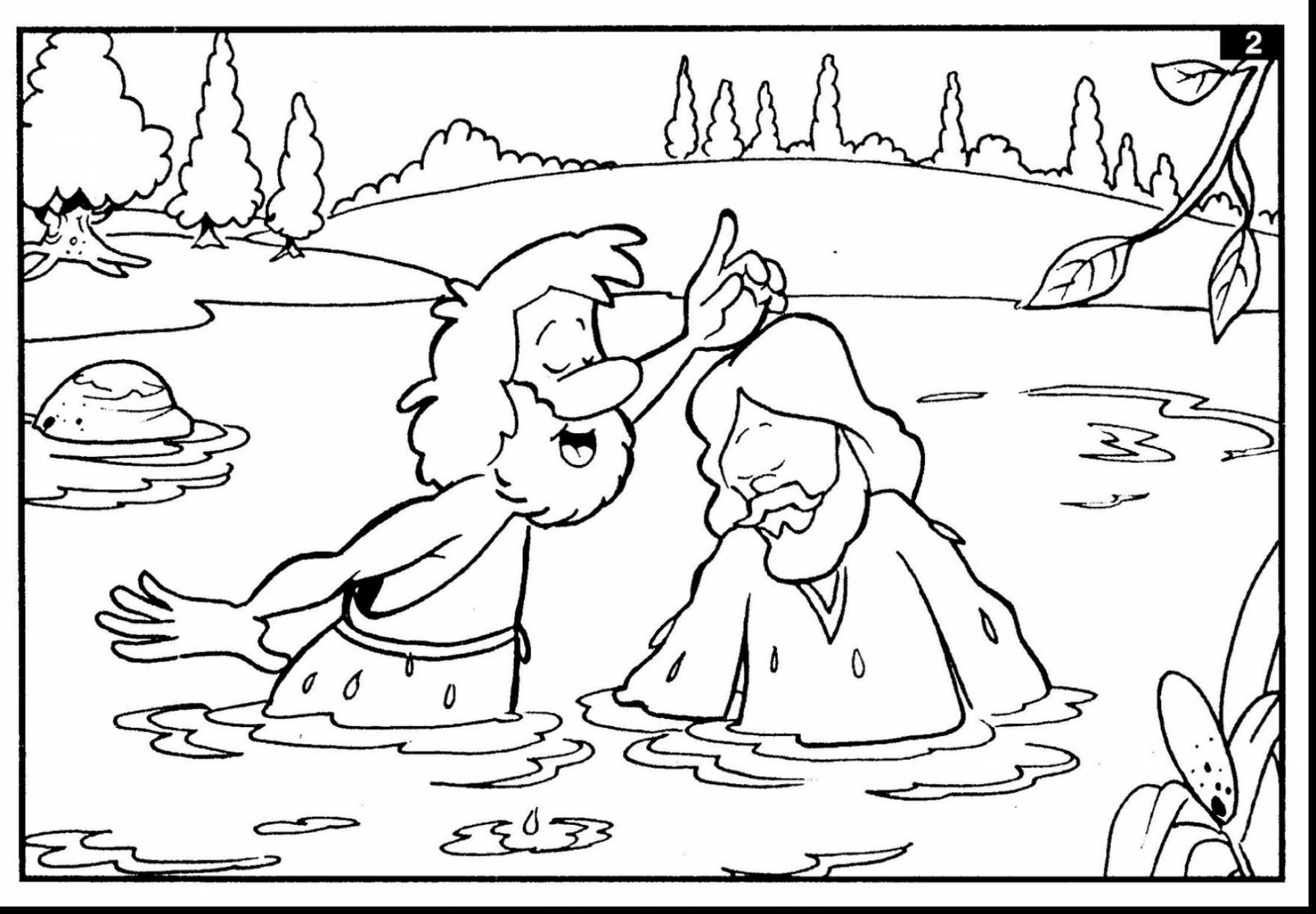 Baptism Coloring Pages