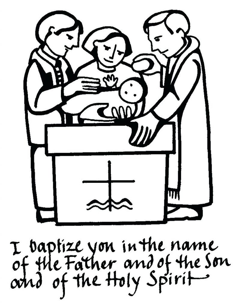 806x1024 Baptism Coloring Pages Printables