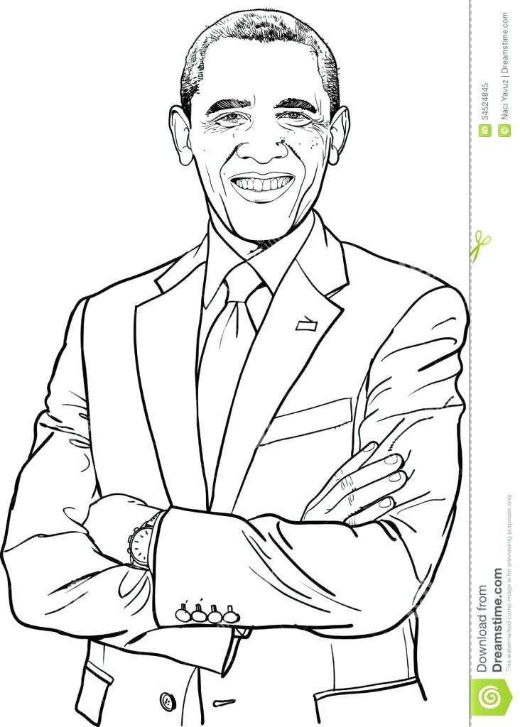 732x1024 Obama Coloring Pages Presidents Day Coloring Pages Beauteous Free