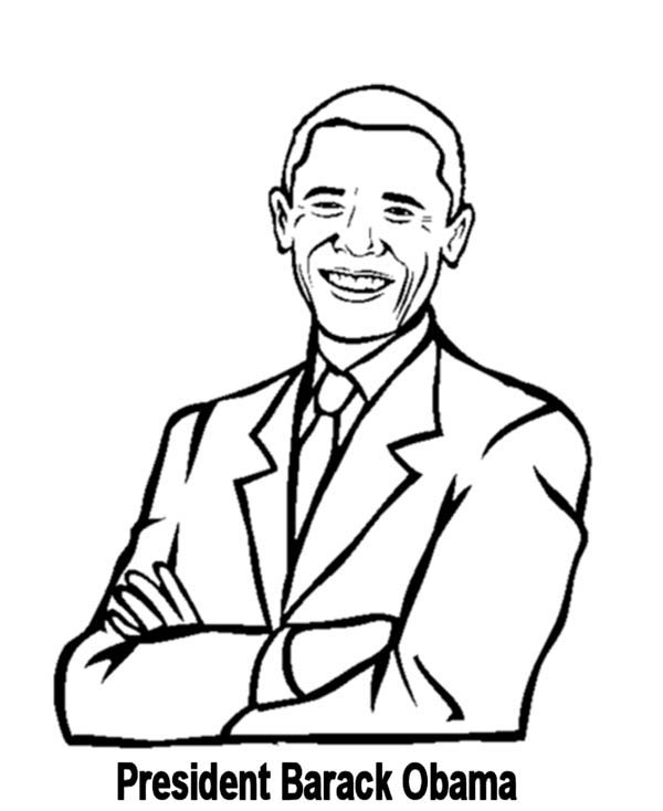 600x734 Barack Obama Coloring Page Barack Obama Coloring Page 12298 Free
