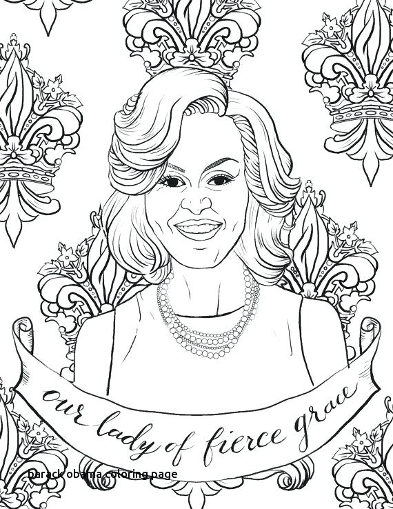 570x738 Barack Obama Coloring Pages Printable The Riveter Page