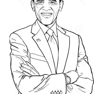 300x300 Barack Obama Printable Coloring Pages Color Bros