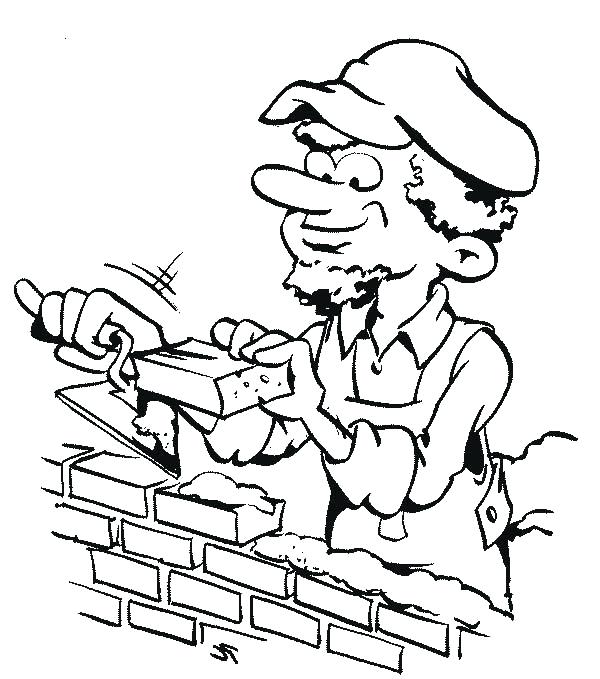 600x679 Community Helpers Coloring Page Barber Coloring Page Download Free