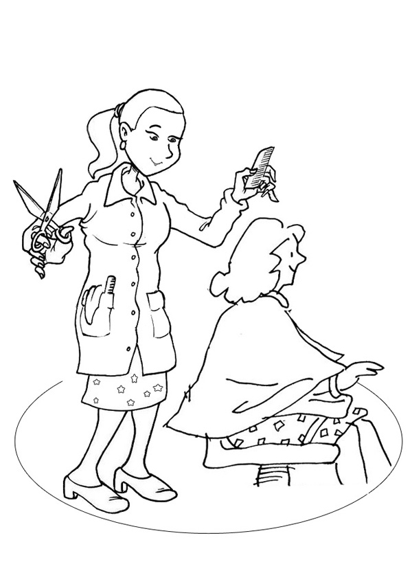 600x850 Hair Colors Salon Coloring Pages Beautiful Doll Printable 14549