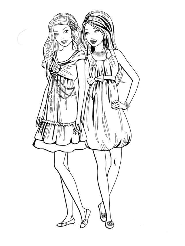 643x855 Coloring Pages Of Barbie And Her Friends New Barbi No 13