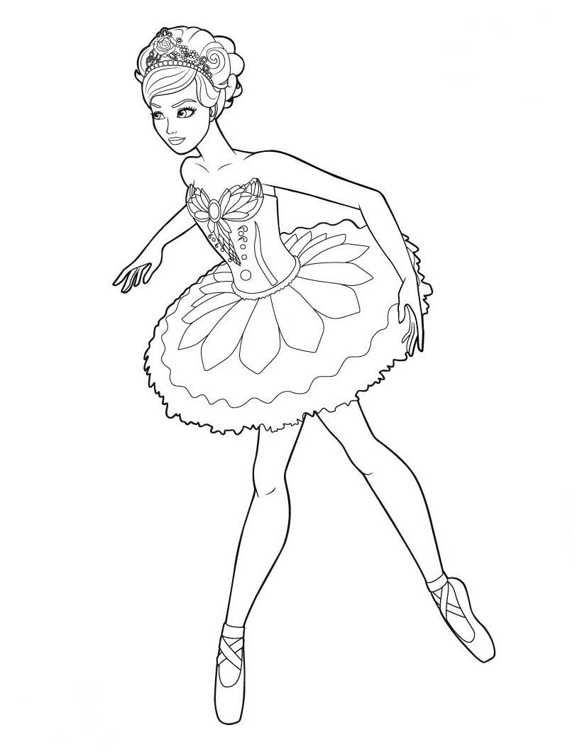 820x1060 Extraordinary Ballerina Coloring Pages For Kids Printable Have