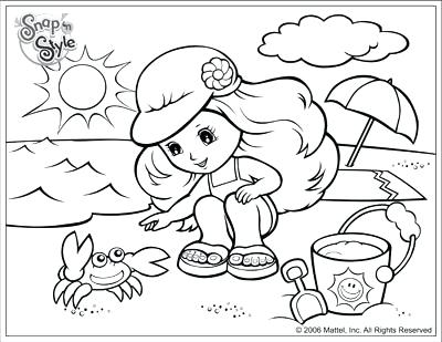 400x309 Coloring Pages Of The Beach Beach Coloring Pages F Vacations