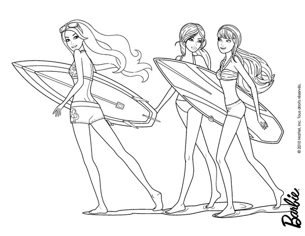 620x480 Barbie And Friends Coloring Pages