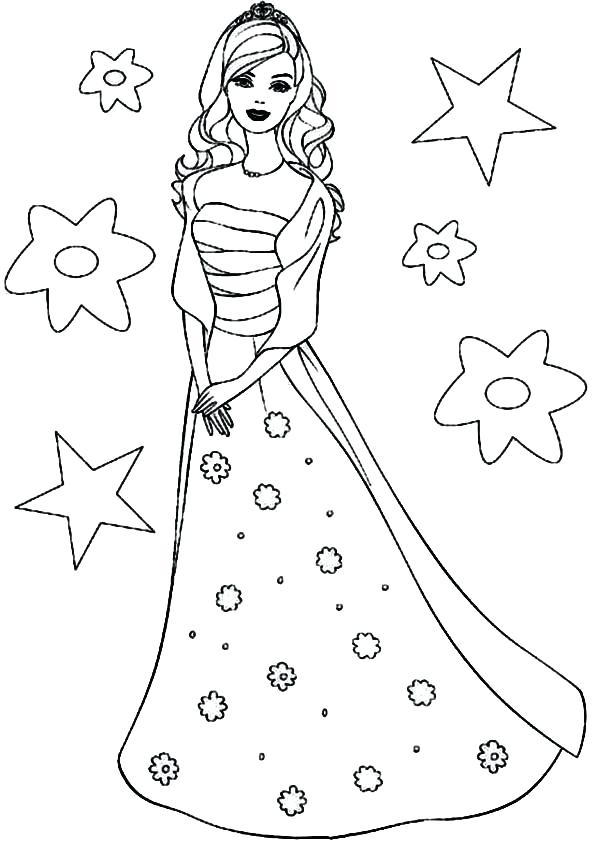 600x844 Birthday Coloring Pages Free Barbie Princesses Birthday Coloring